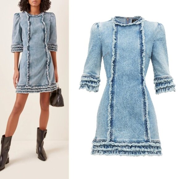 The Vampire's Wife Current Elliott Kate Denim Dress XS
